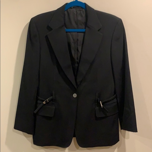 SOLD Vtg Gucci Black Wool Blazer Sz 44 (US 8) - Picture 4 of 9